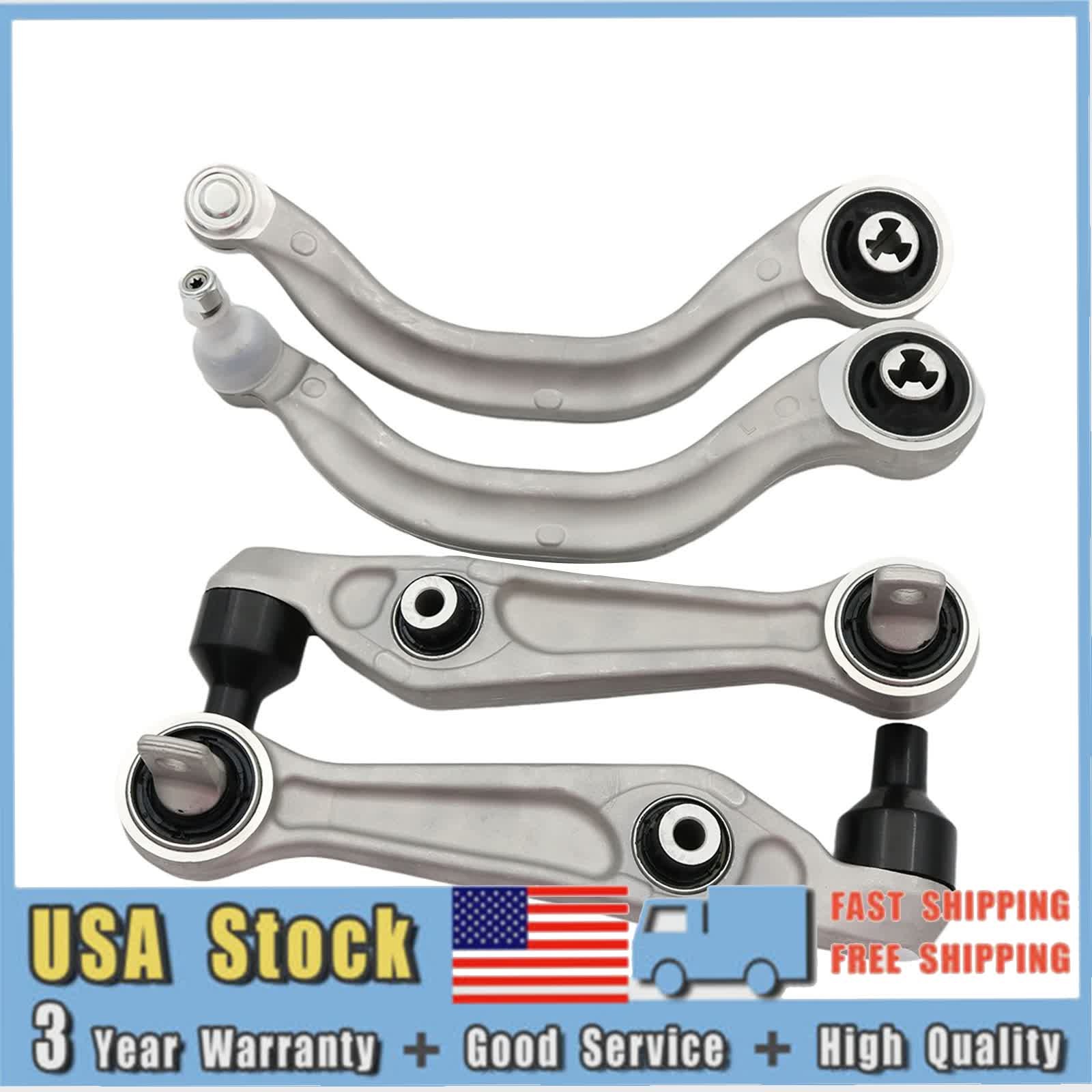4x Front Left + Right Lower Control Arms Kit for 2017-2023 Tesla Model 3 Model Y