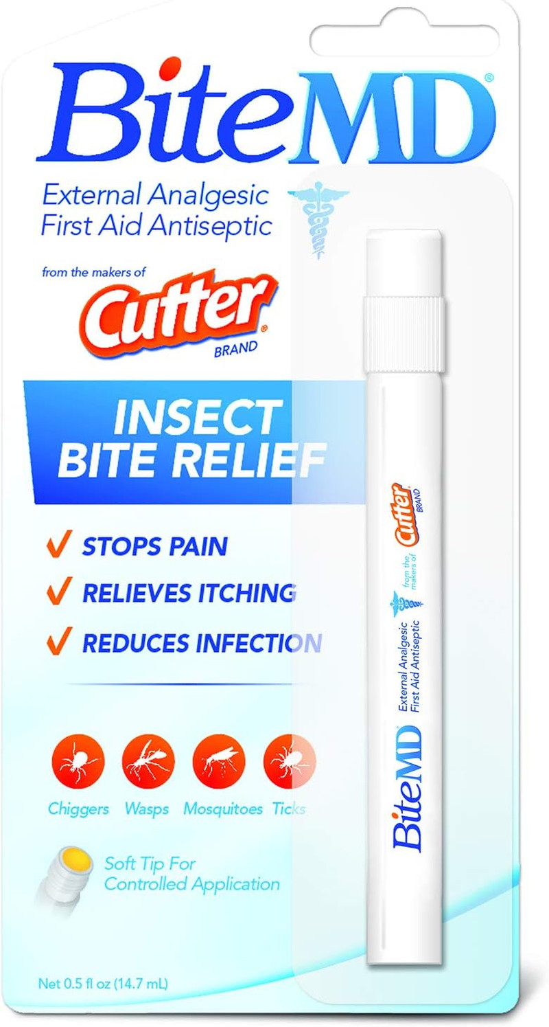 Cutter BiteMD Insect Bite Relief Stick, Analgesic & Antiseptic, 0.5 Fl Oz