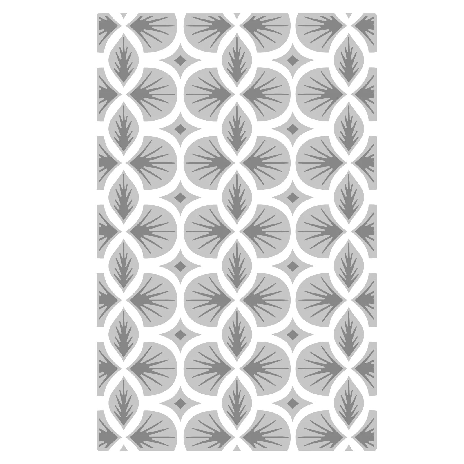 NEW Sizzix DECO LEAVES Textured Impressions Mini Embossing Folder 666264