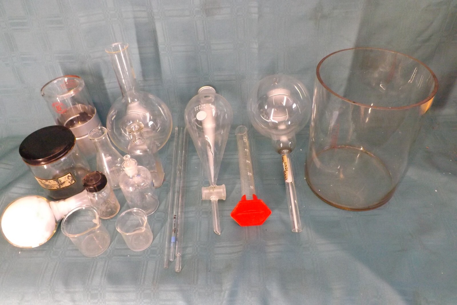 Vintage Lot Chemistry Laboratory Glassware Science Lab Glass Test Equipment
