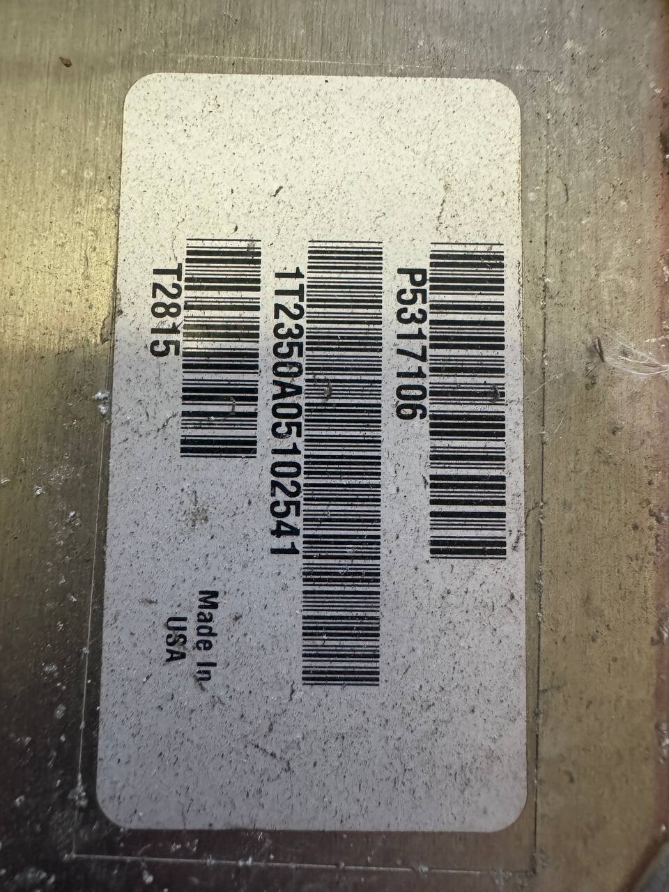 CUMMINS ISX15 ECM 5317106 ELECTRONIC CONTROL MODULE
