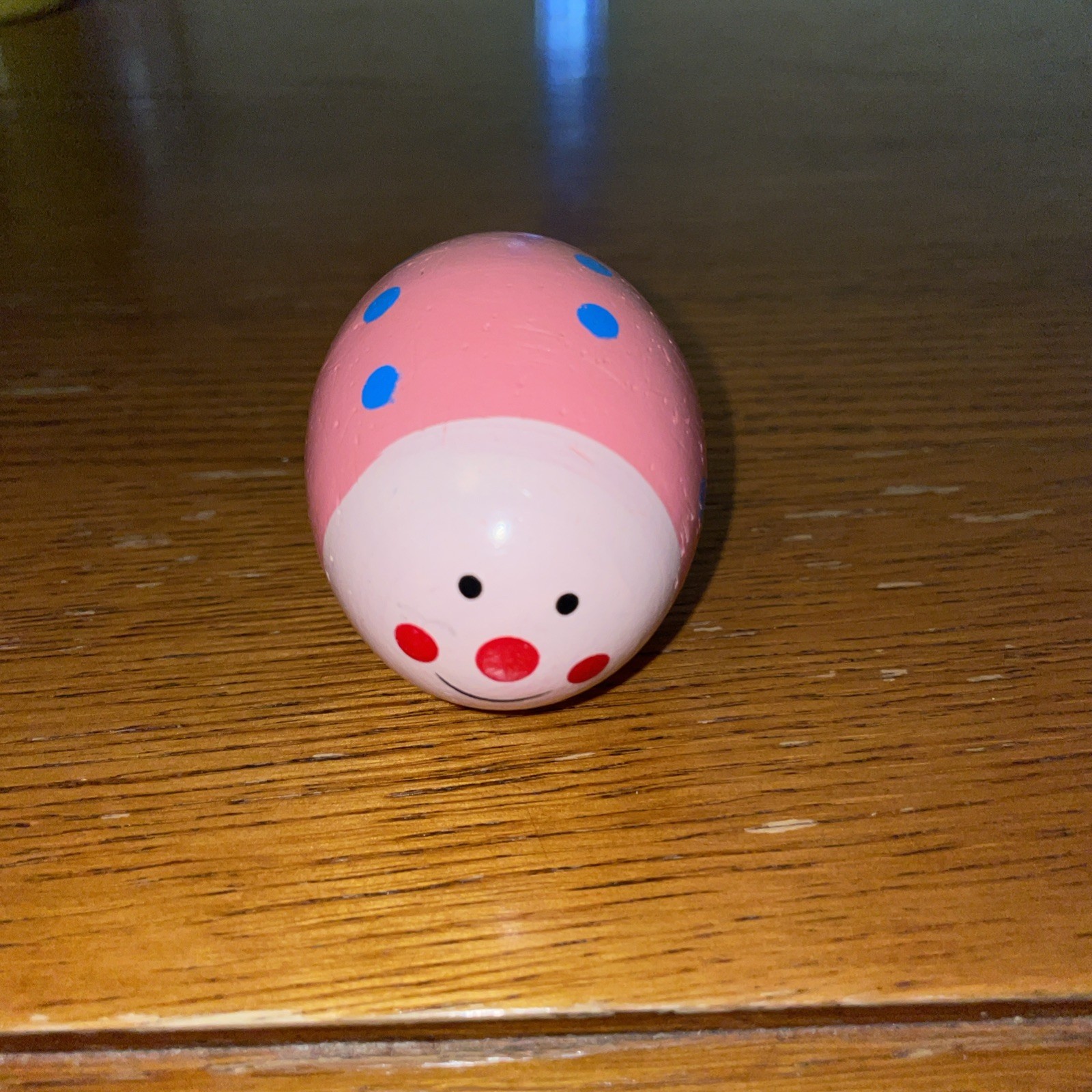 Wooden Egg Shaker Rattle Children's Percussion Whimsical Beetle Bug 3” W5