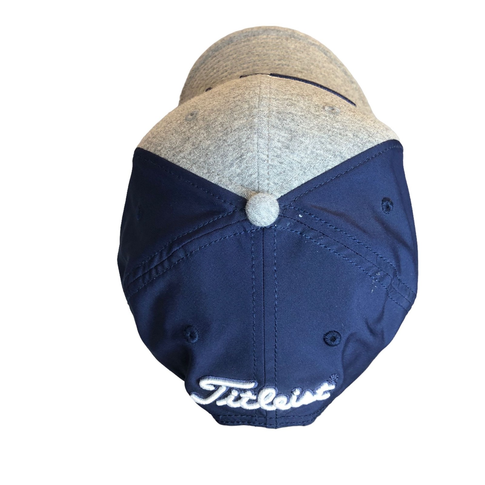 Titleist Adjustable Golf Hat Navy & Gray Cotton/Polyester Blend