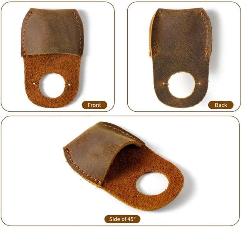 Thumb Guard Wood Carving Tools 2Pcs - Whittling Kit Grain Tool, Leather...