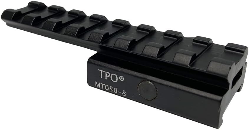 8 Slots 3.4 inches Riser Mount See Through Extended Flat Top Picatinny Rail