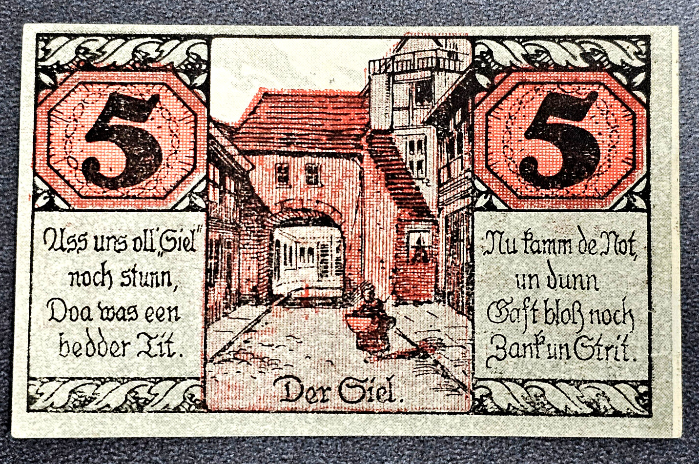 SALZWEDEL NOTGELD 5 PFENNIG 1921 EMERGENCY MONEY GERMANY BANKNOTE (33849)