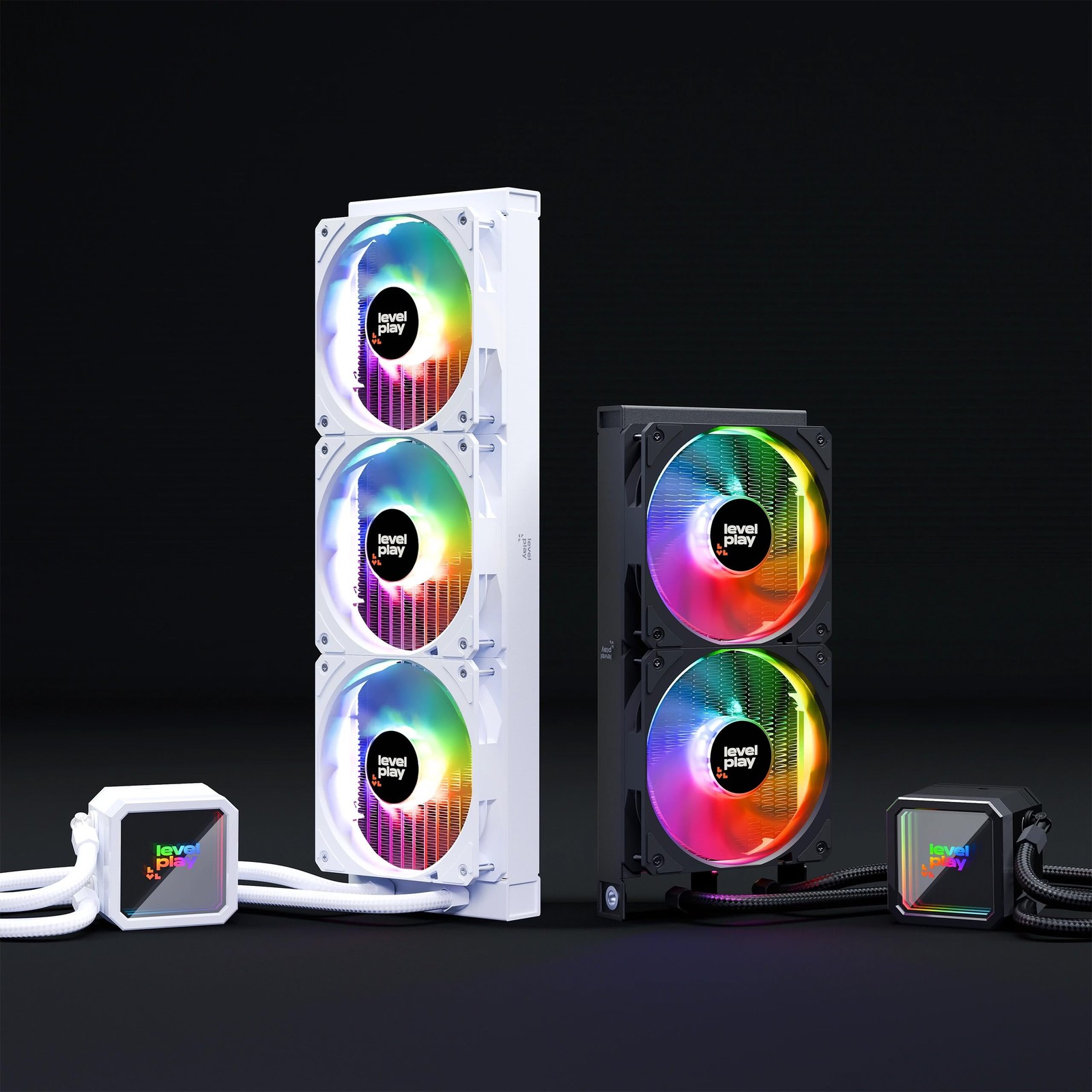 Level Play Combat Cl240 Aio Liquid Tdp 280W Argb Infinity Mirror Pump
