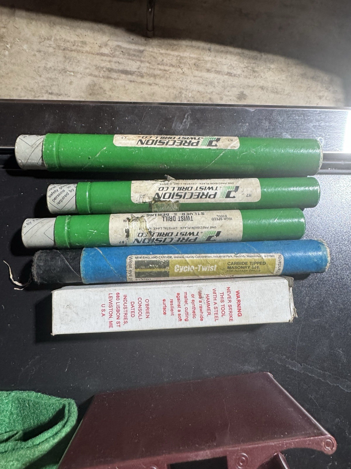 Mixed lot of 6 hi speed and metal working bits and milling bits Precision Putnam
