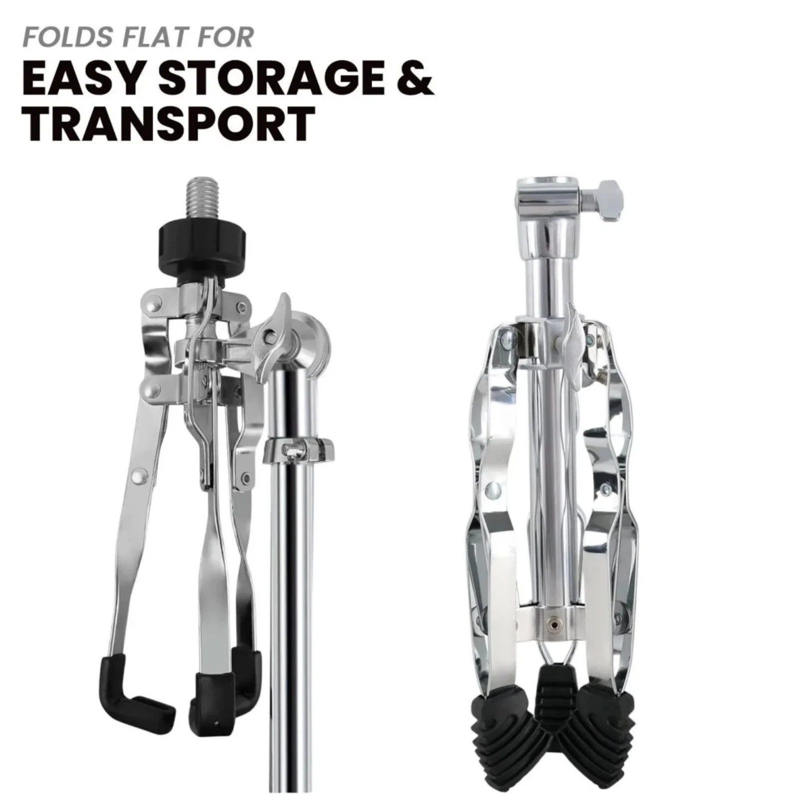 Snare Drum Stand w Sticks Holder Double Braced Tripod Stand Adjustable 22"