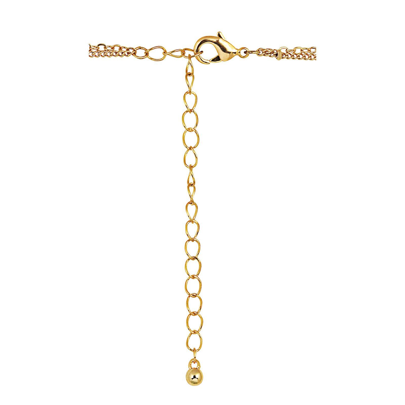 Double Chain Necklace Widow's Mite Coin Pendant - Mustard Seed Charm | Saturn