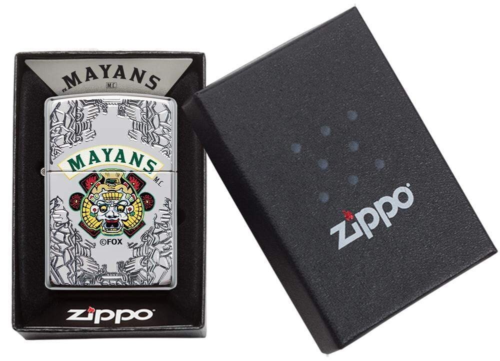Zippo Mayans M.C. High Polish Chrome 49032