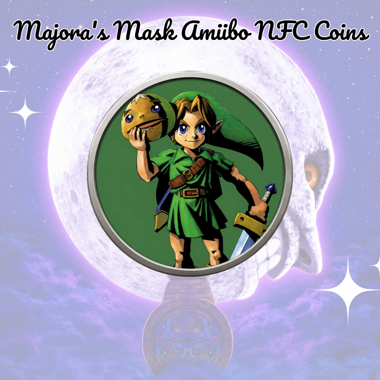 Nintendo amiibo Link Majora's Mask The Legend of Zelda Series NFC Coin