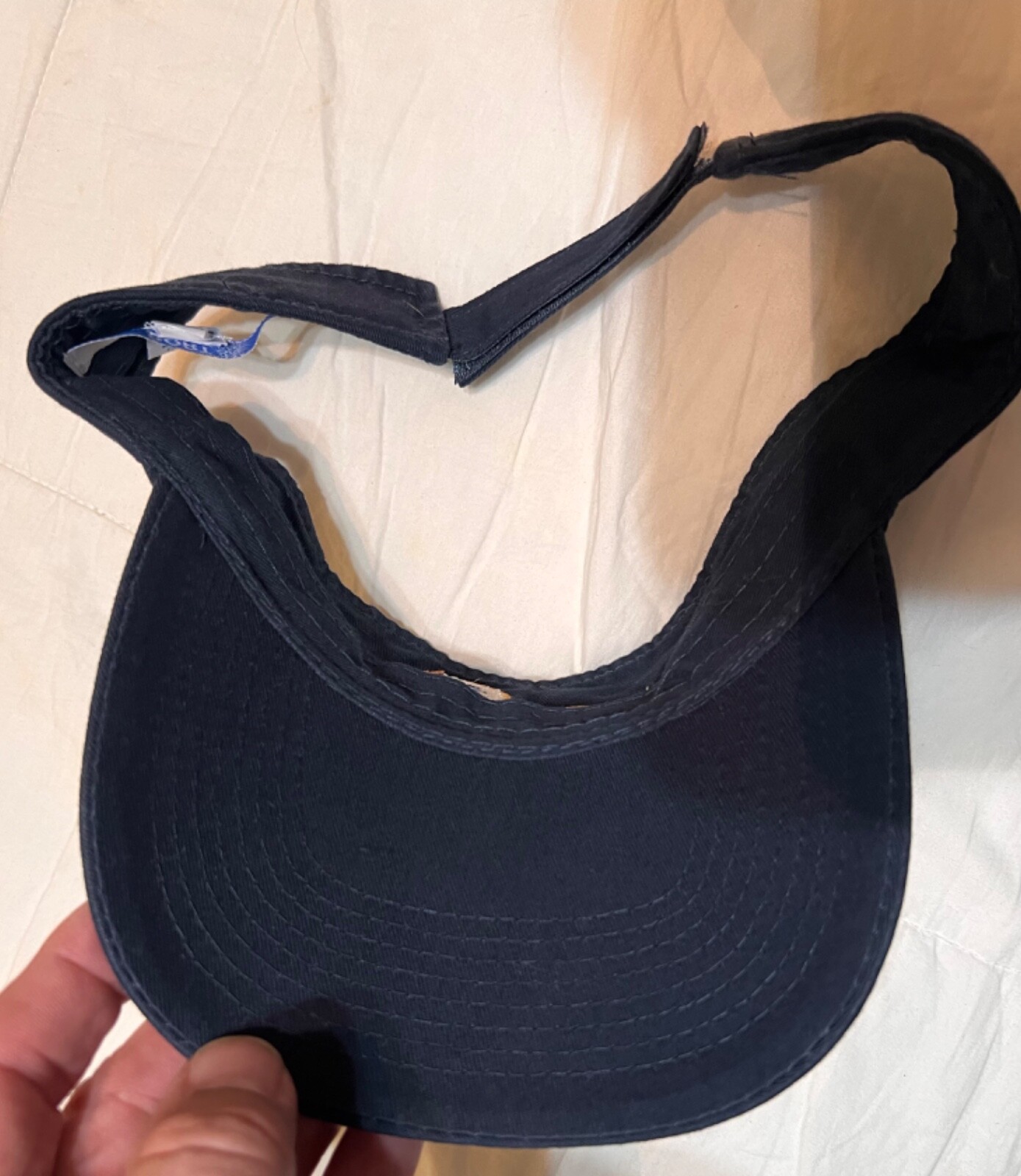 Moab Trail Marathon Visor Hat Cap Navy Blue Moab Utah
