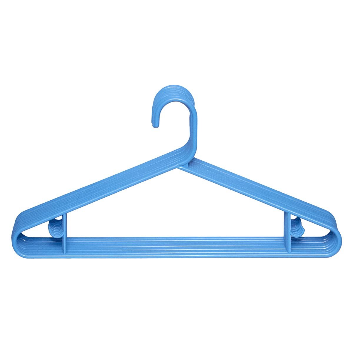 Clorox Blue Plastic Clothes Hangers – | Ideal for Everyday Standard Use | Two