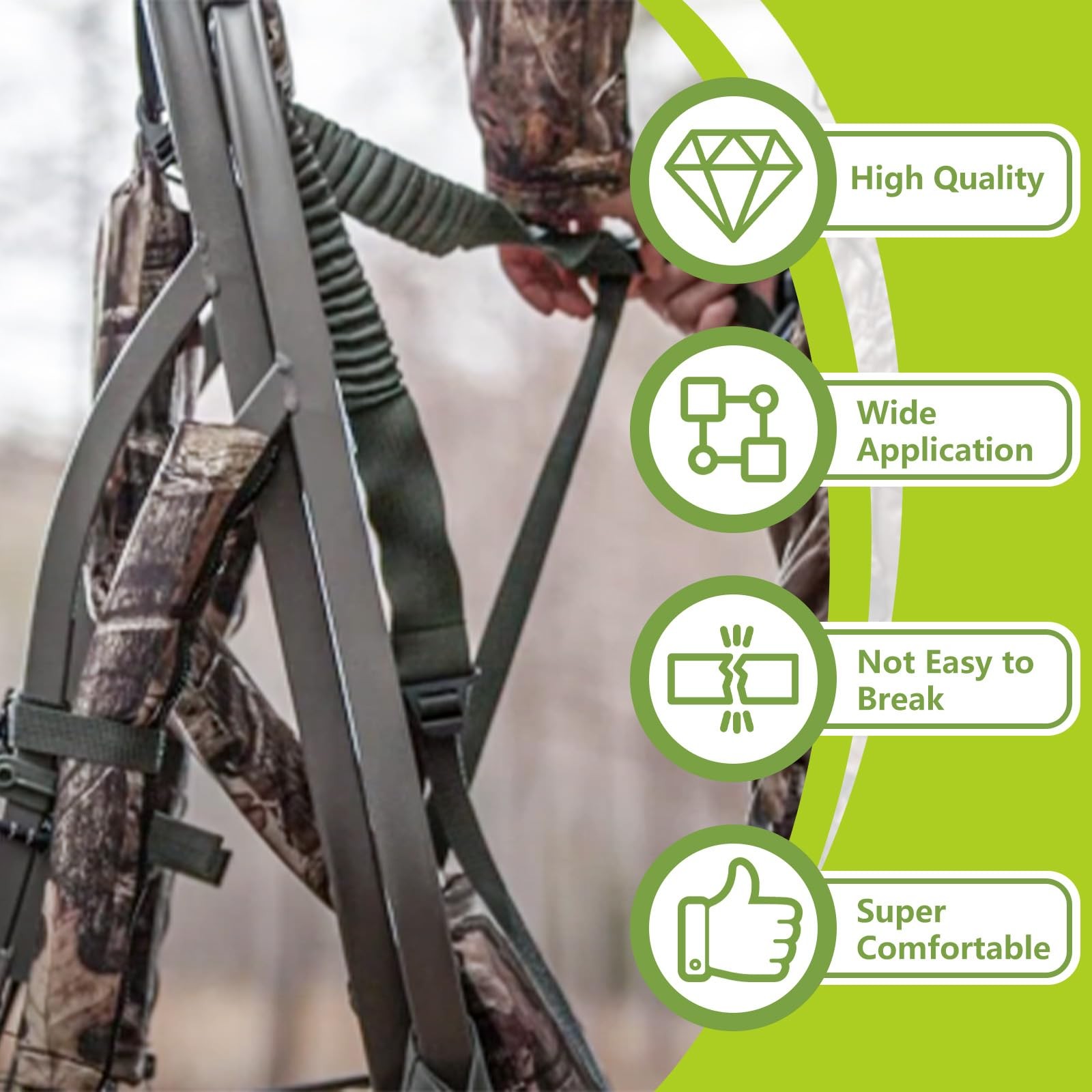 Dimakung Shoulder & Tether Straps for Summit Treestands, Large, Black