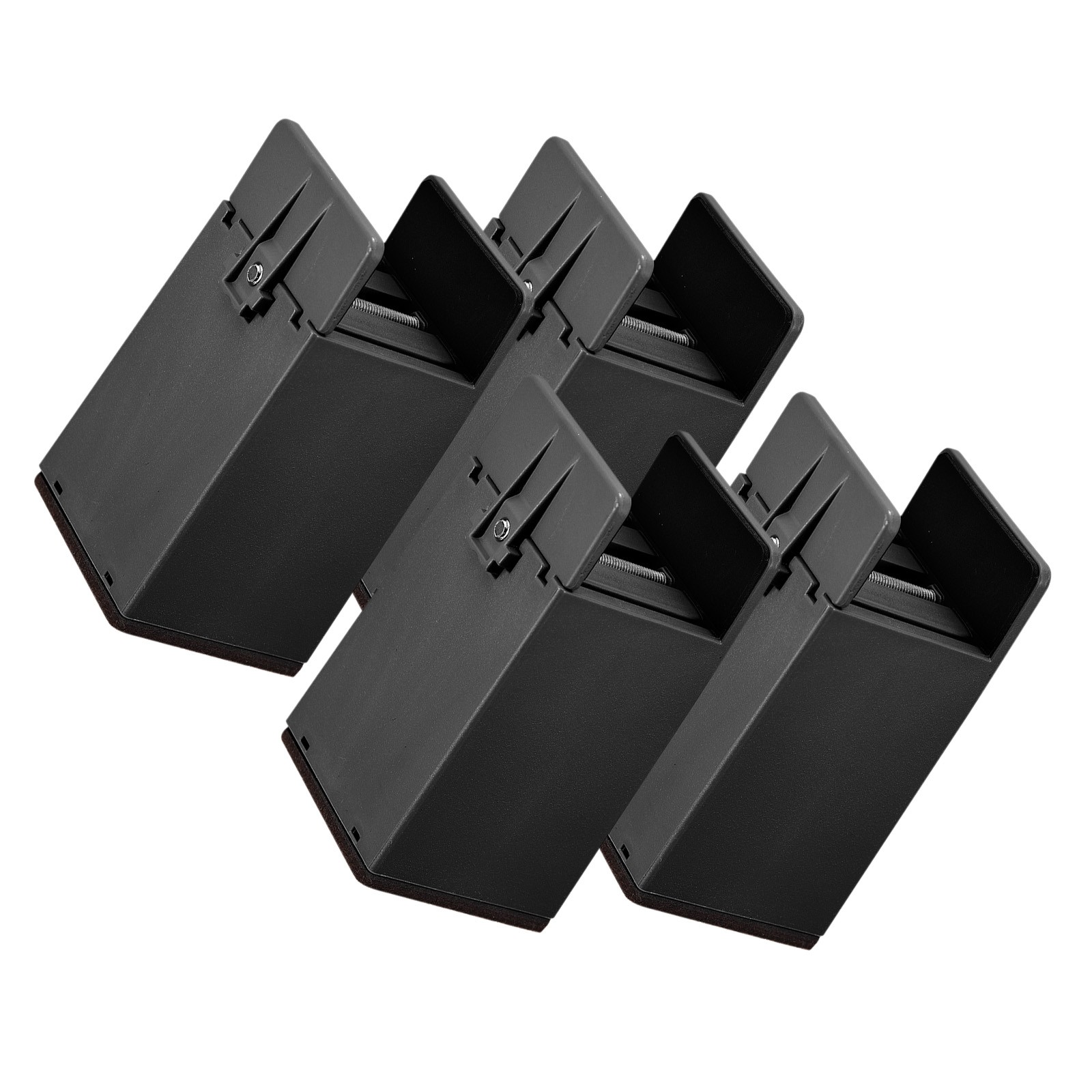 4PACK 4" Bed Risers for Furniture Thickness 0.39-1.96" Furniture Risers