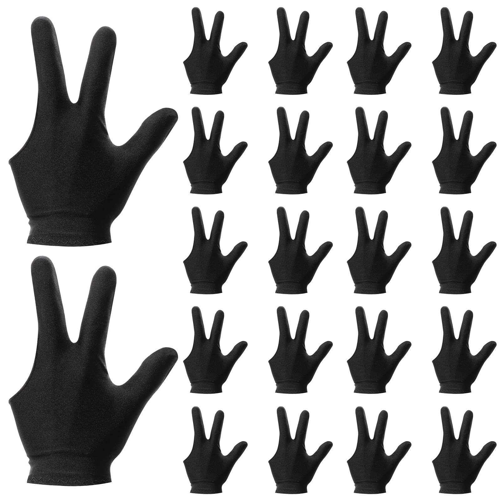 Billiard Gloves Three Finger Cue Shooter Pool Gloves Sport Gloves for Women &...