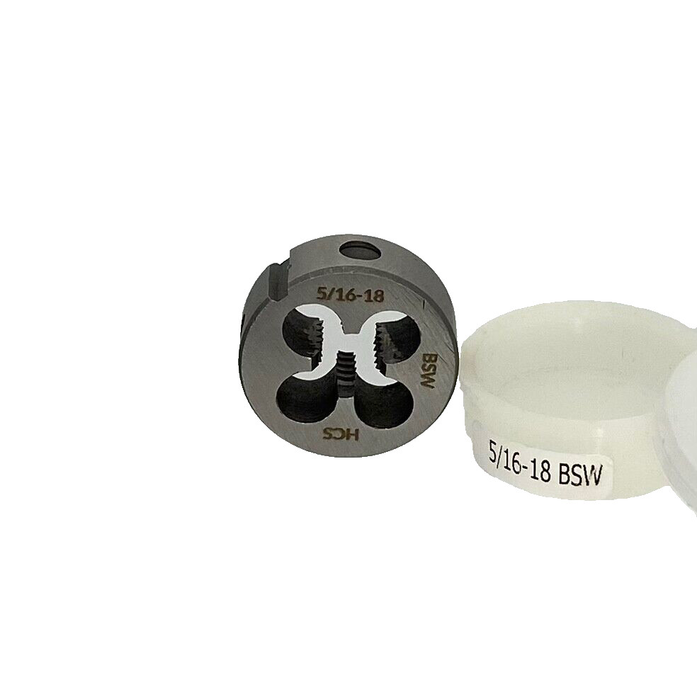 5/16-18 BSW 52100 HCS Right Hand Thread Die, Stanley Plane Restoration Tools