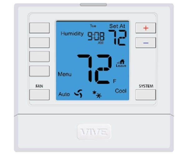 Used Vive Comfort TP-S-755 3H/2C Non-Programmable Thermostat