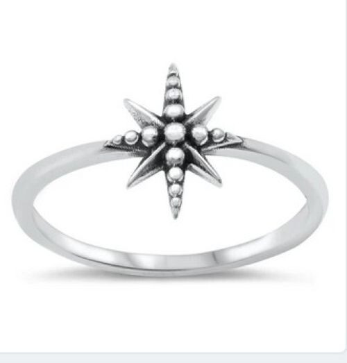 Northstar sterling silver toe ring