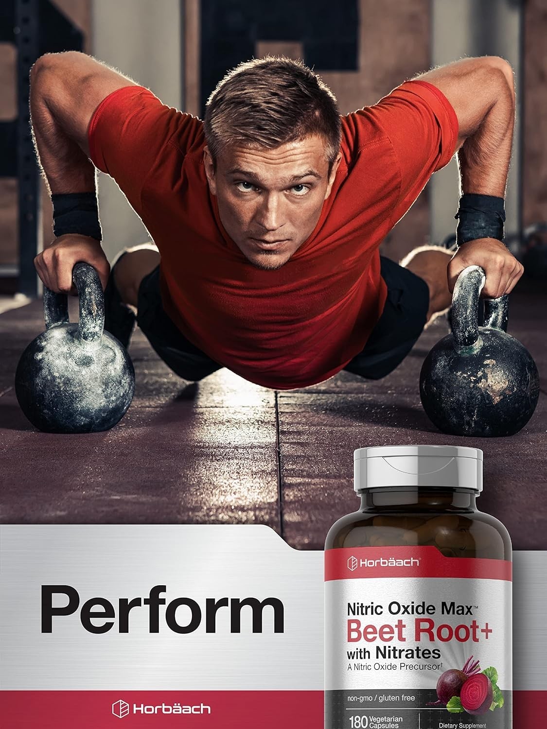Horb?ach Nitric Oxide Beet Root Capsules | 180 Count | with Nitrates and...