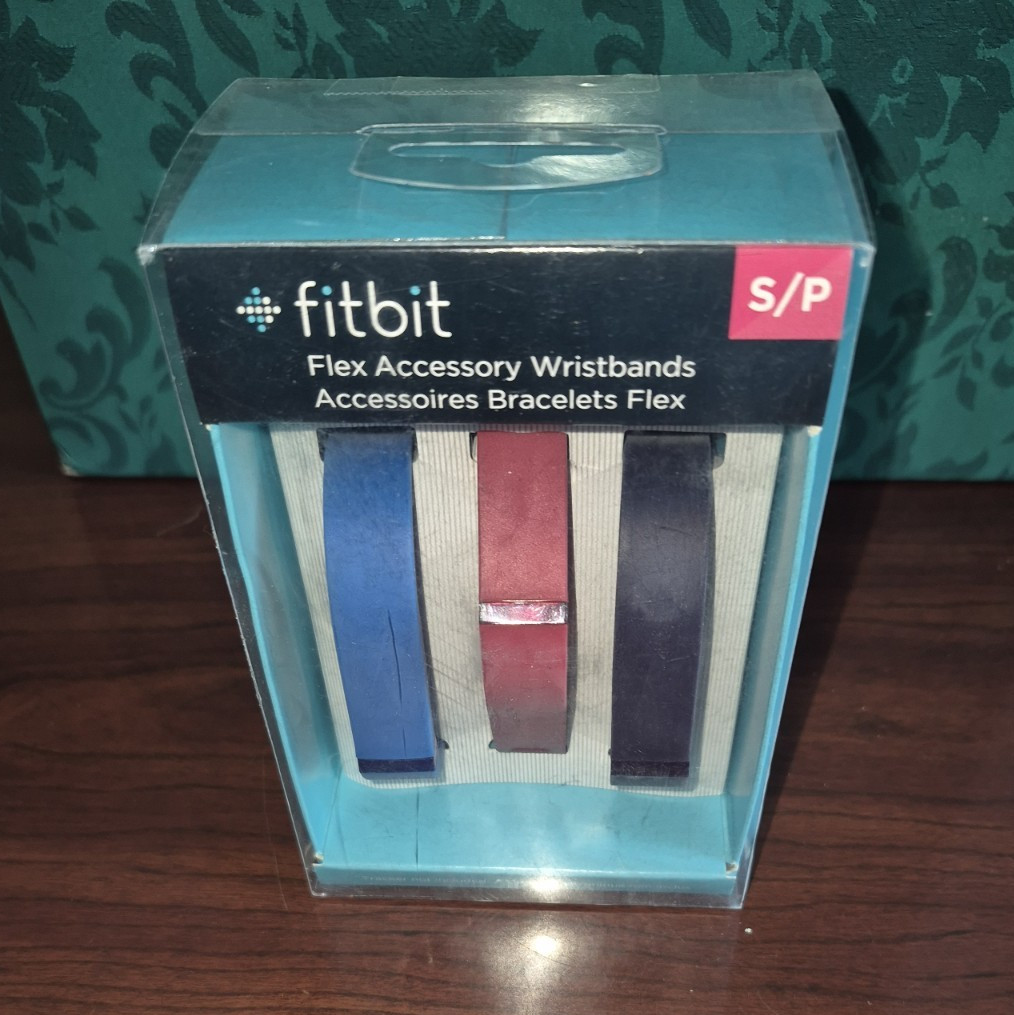 Fitbit Flex Replacement Bands 3-Pack Blue Red Black Interchangeable Clasp S/P