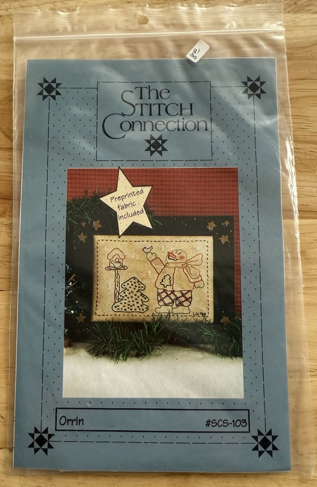 The Stitch Connection 4”x6” ORRIN Embroidery Pattern & Pre Printed Cloth
