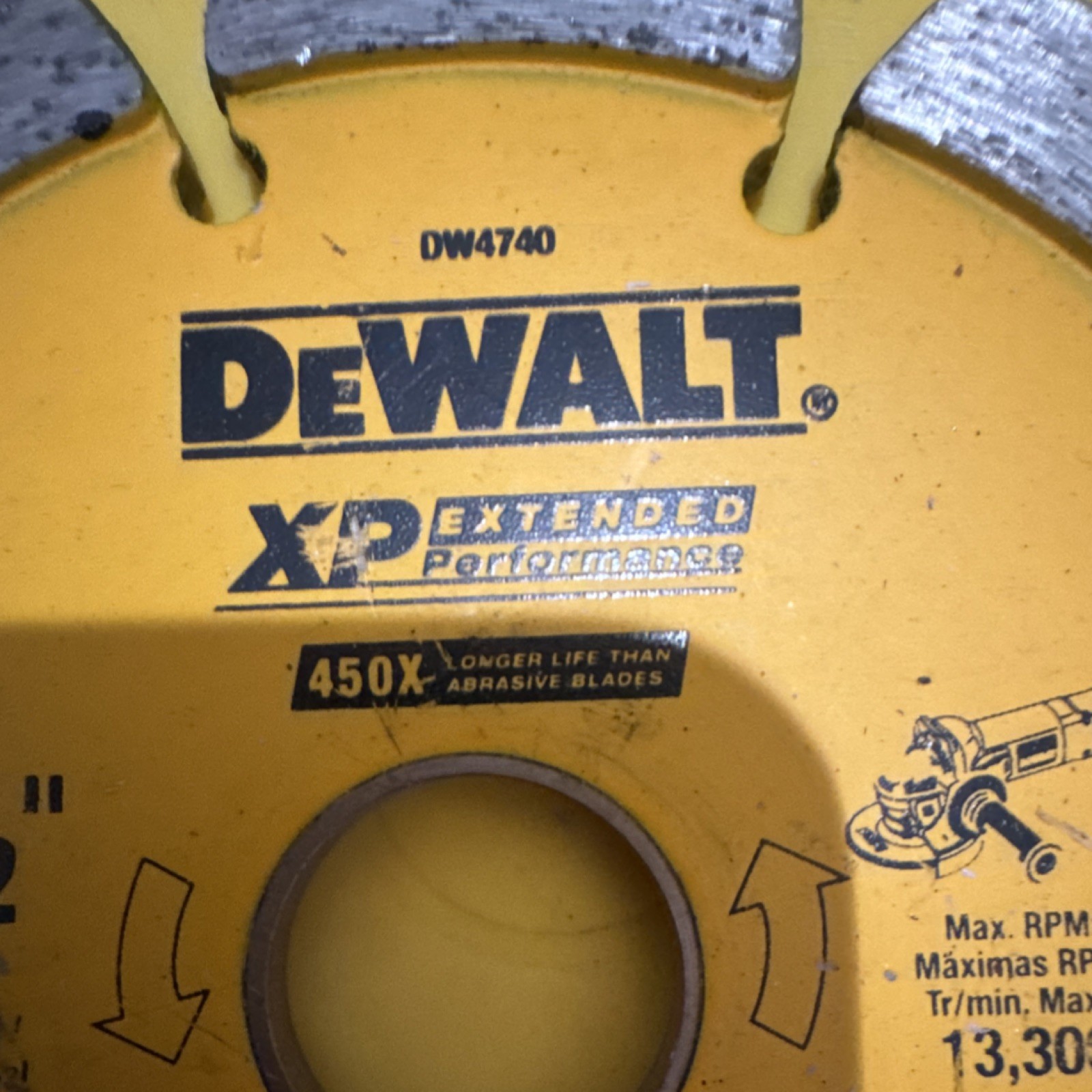 DEWALT XP Extended Performance Diamond Saw Blade 4.5 in for Mortar & Masonry