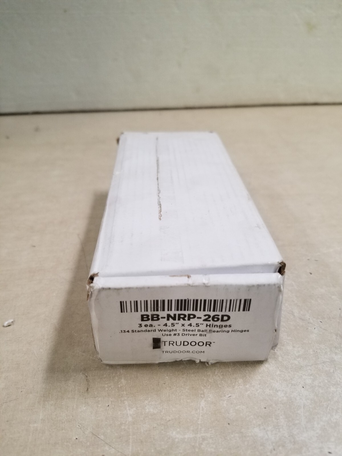 Box of 3 - Trudoor 4.5" x 4.5" Steel Ball Bearing Hinges .134 (BB-NRP-26D)