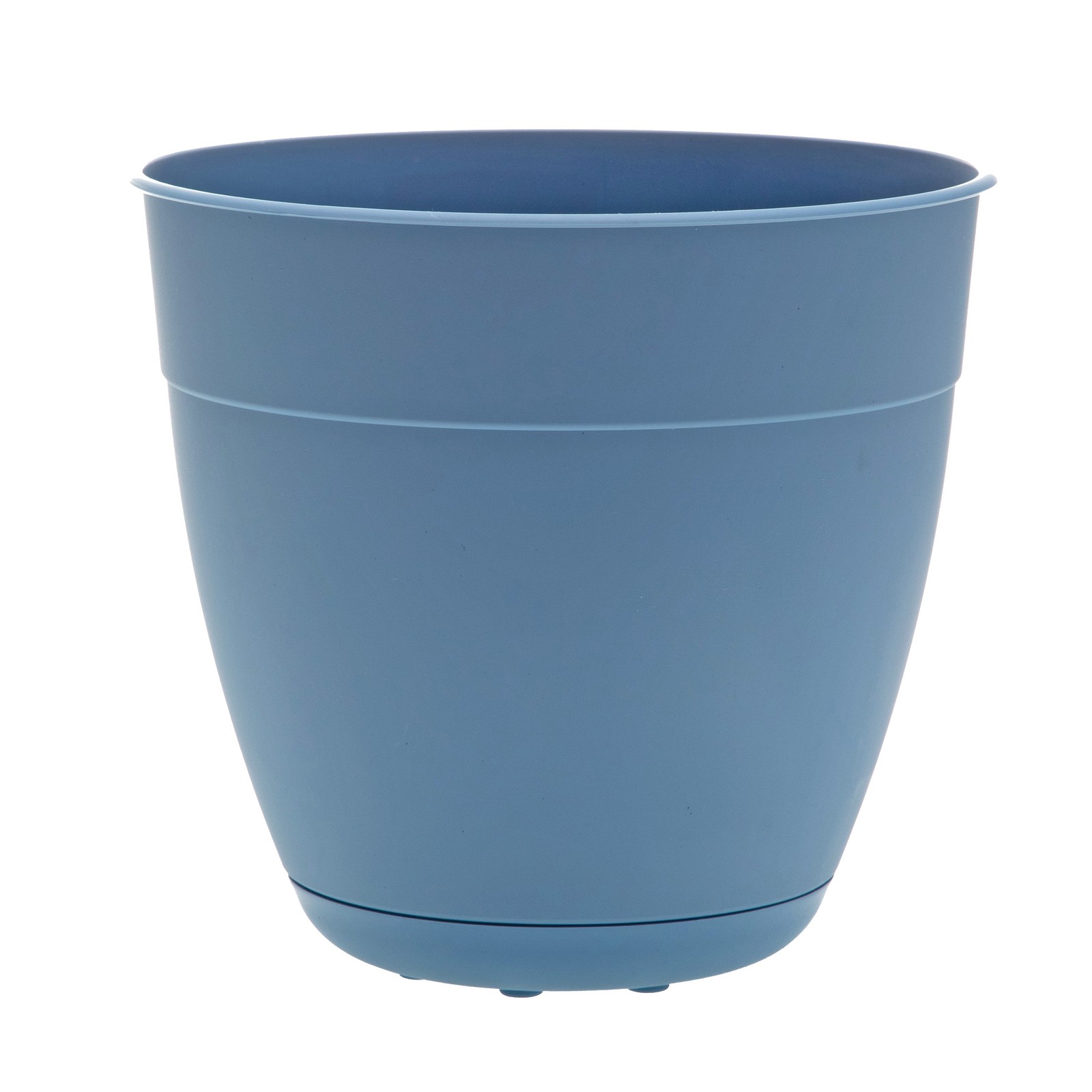 Bloem Dayton 5.75 in. H X 6 in. D Plastic Ocean Series Planter Ocean Blue