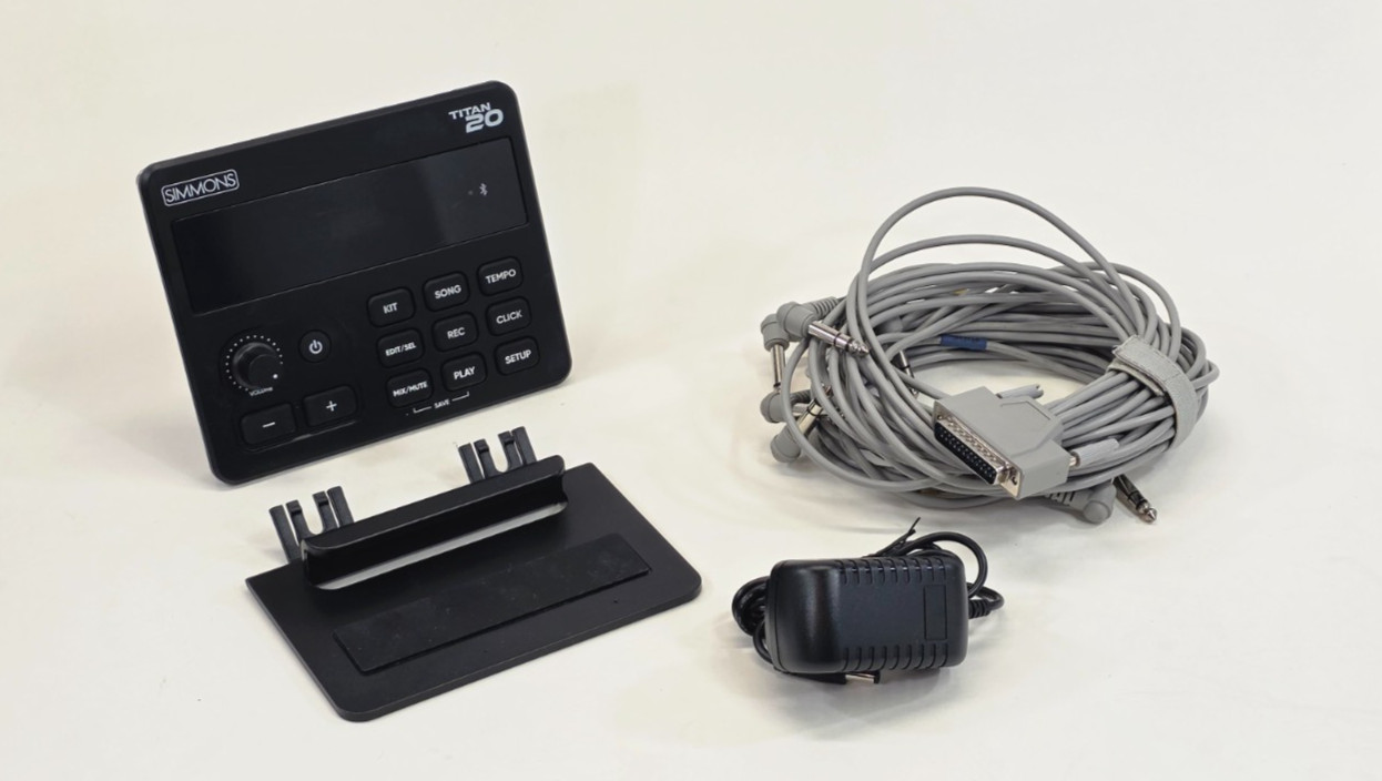 Simmons Titan 20 Electronic Drum Module Brain with Power Supply & Cable Harness
