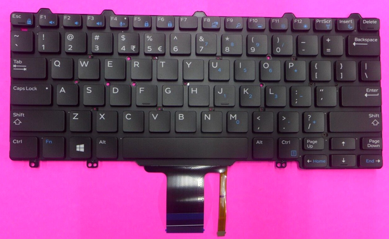 NEW Dell Latitude E5250 E7250 US INTL Keyboard w/Backlight 3WN15