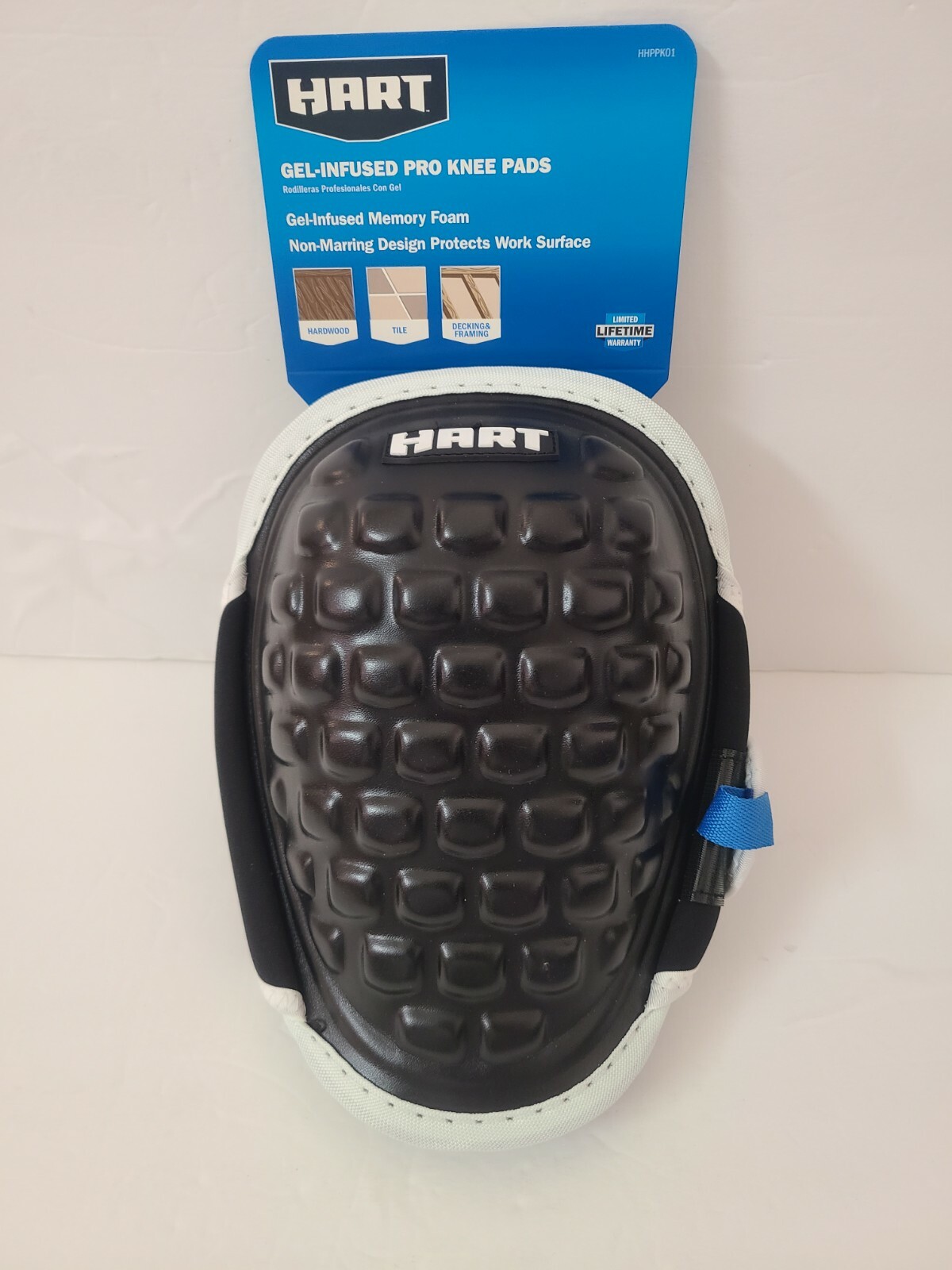 Pair HART GEL-INFUSED Non-Marring PRO KNEE PADS Work Safety Leg Protectors