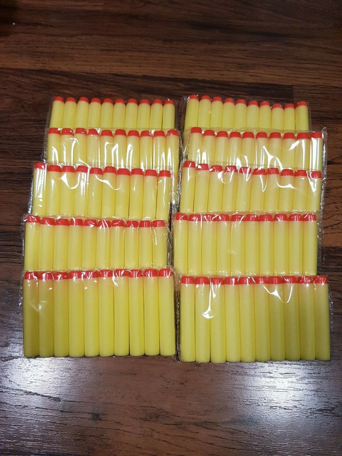 100pcs 2.75" YELLOW Elite Bullet Foam Dart Refill Replacement Toy Gun Darts USA
