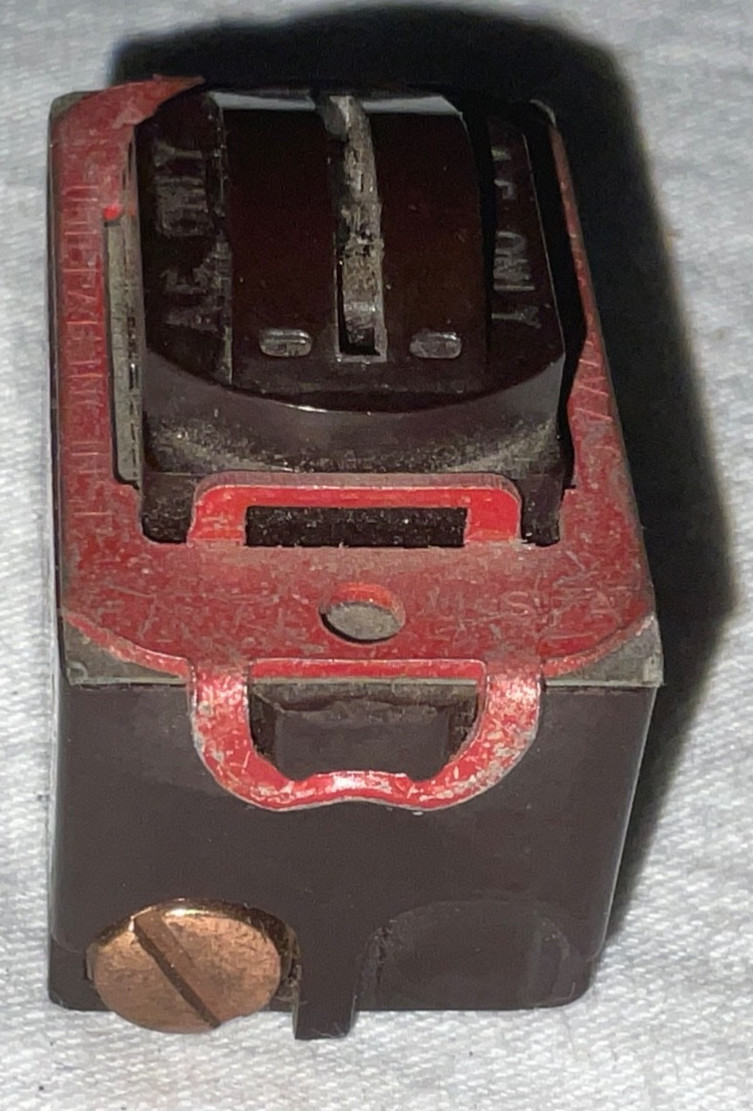 Cooper Arrow Hart DESPARD 20A Brown Not Push Button Light Switch Mid Century MC