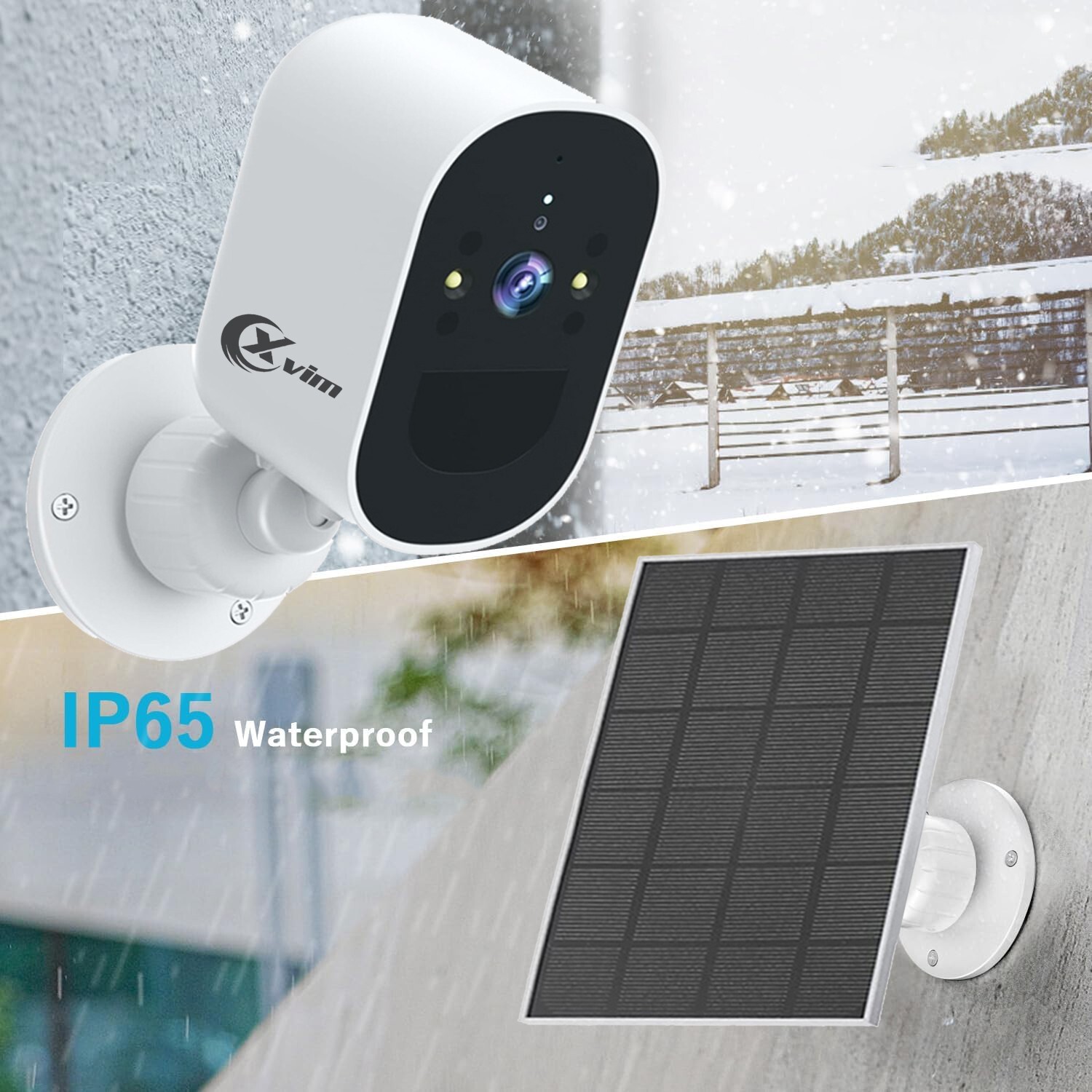 4PK Wireless Security Camera 1080P WiFi Solar Battery Camera Audio Monitor CCTV