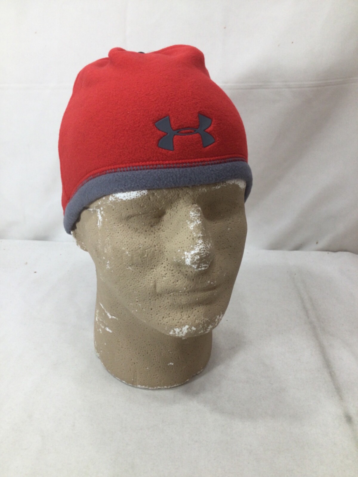 NEW Under Armour Storm Infrared Beanie Hat Red Fleece YOUTH One Size FREESHIP