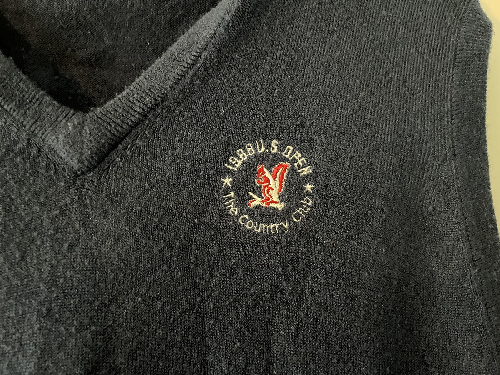 1988 US Open The Country Club Vintage Rare Sweater Vest Free Shipping!