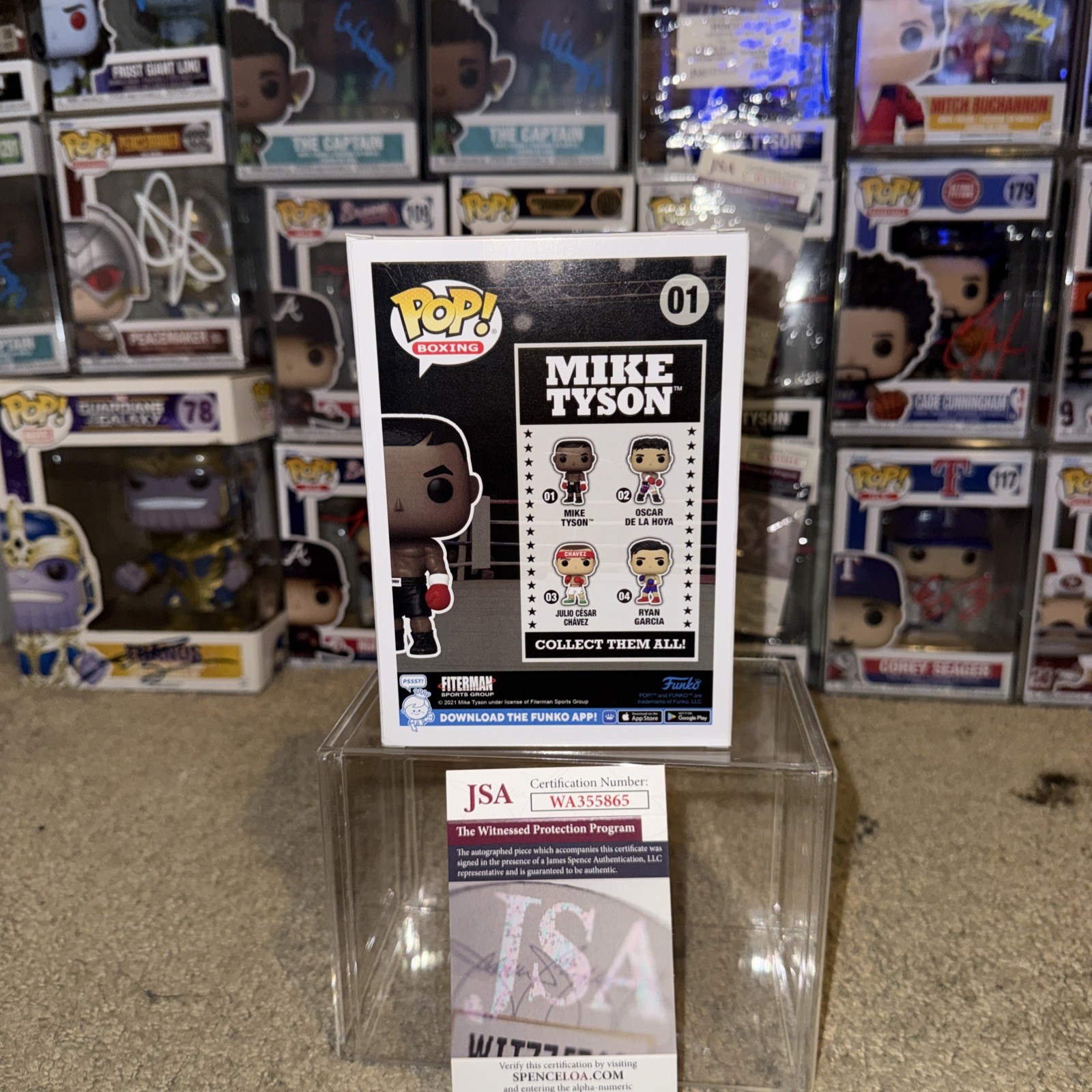 Mike Tyson Signed Funko Pop Autographed JSA COA