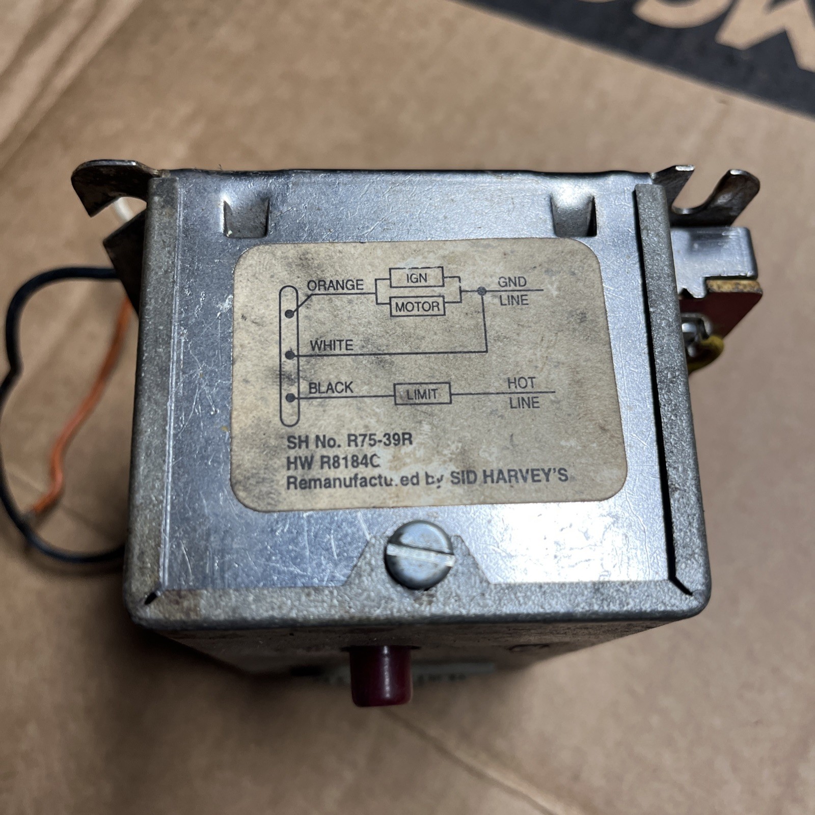 Sid Harvey’s Thermostat R75-39R