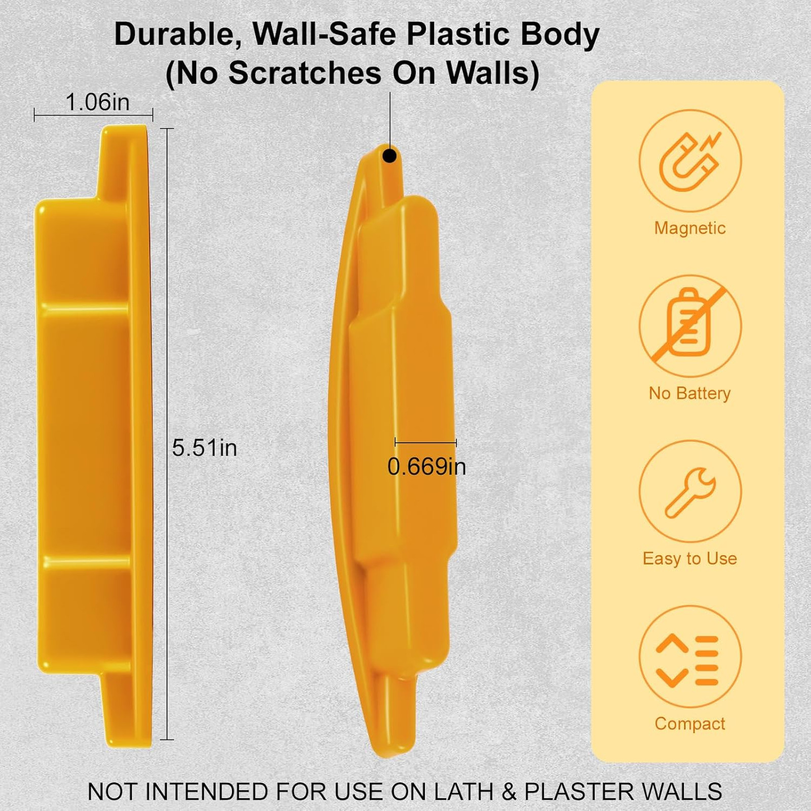 Magnetic Stud Finder 2 Pack No Batteries Required Wall Detector Scanner for