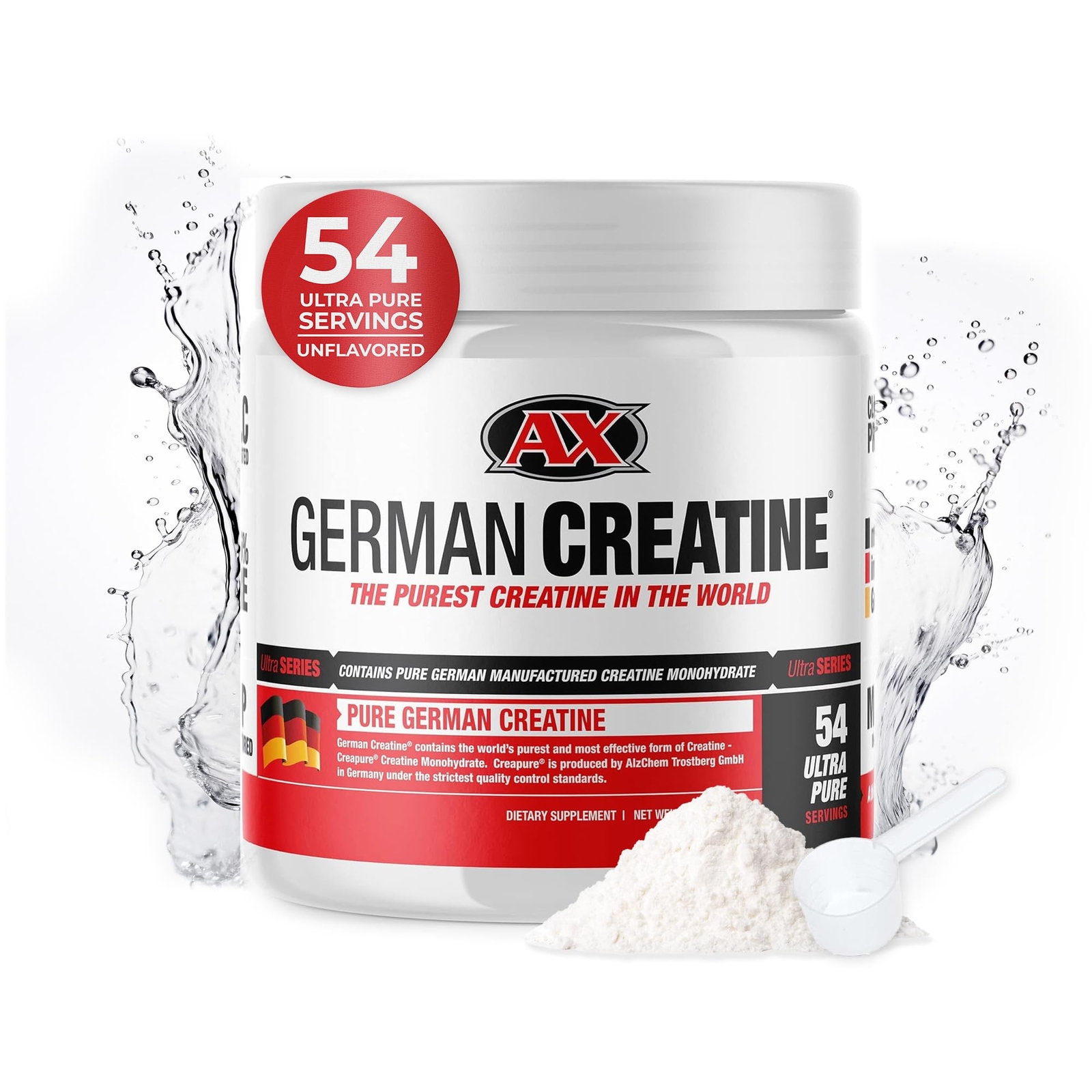 German Creatine - Micronized Creatine Monohydrate Powder 99.99% Pure Creapure...