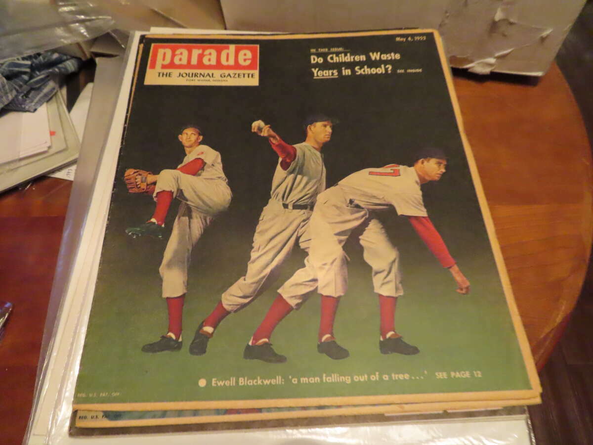 5/4 1952 Parade Magazine Ewell Blackwell Reds bxlg1