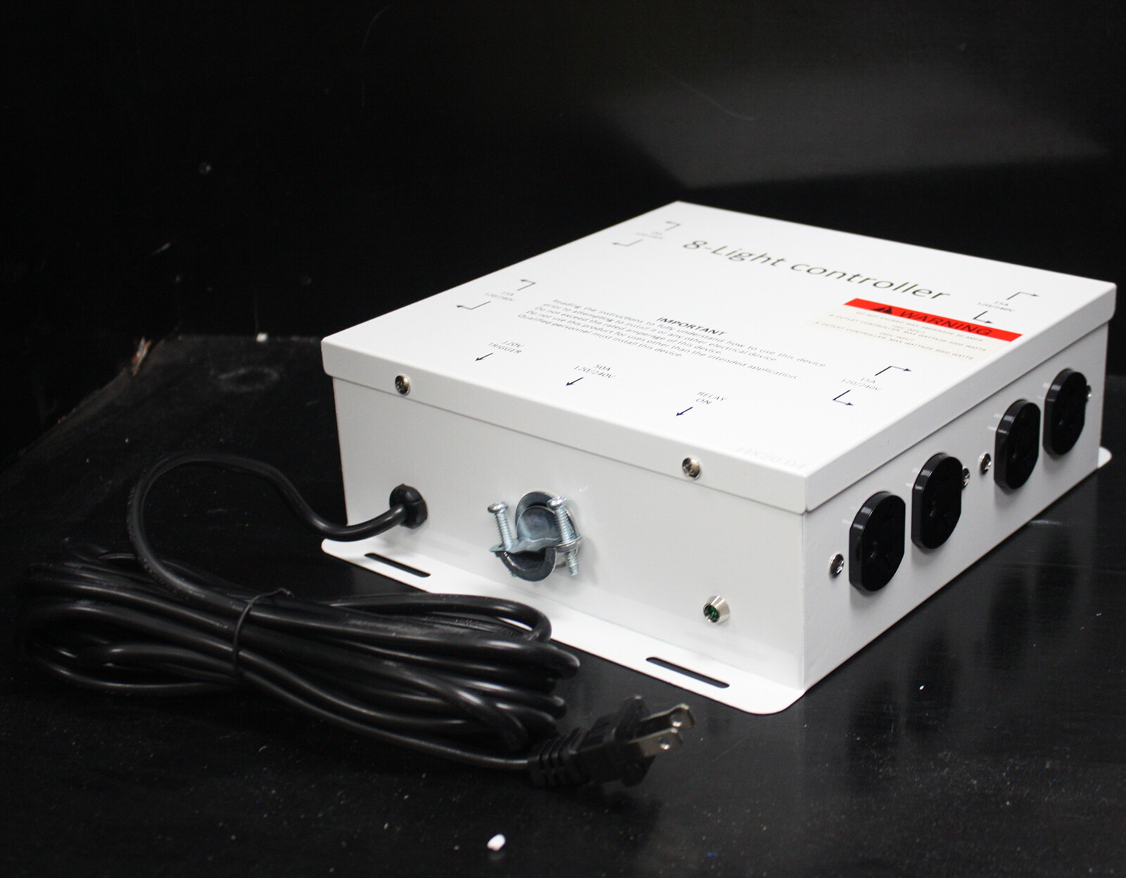 MASTER LIGHT RELAY CONTROLLER MLC 8 Outlet 240V 50A Hydroponic W/ TRIGGER CORD