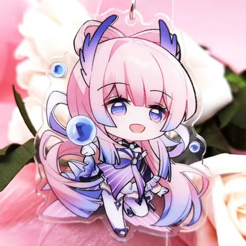 Otaku harajuku Keychains Anime Genshin Impact Sangonomiya Kokomi cartoon cosplay