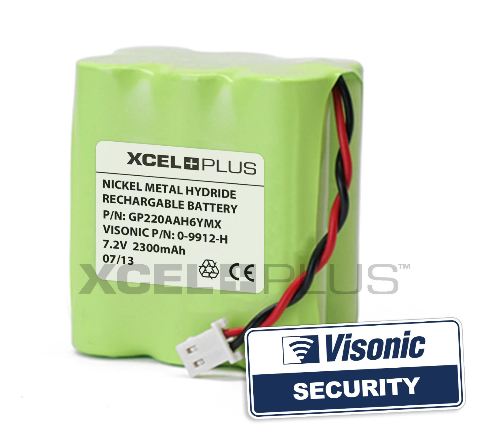 Visonic Powermax Complete Back up Alarm Battery 09912H - 103-301179 - 0-9912-H