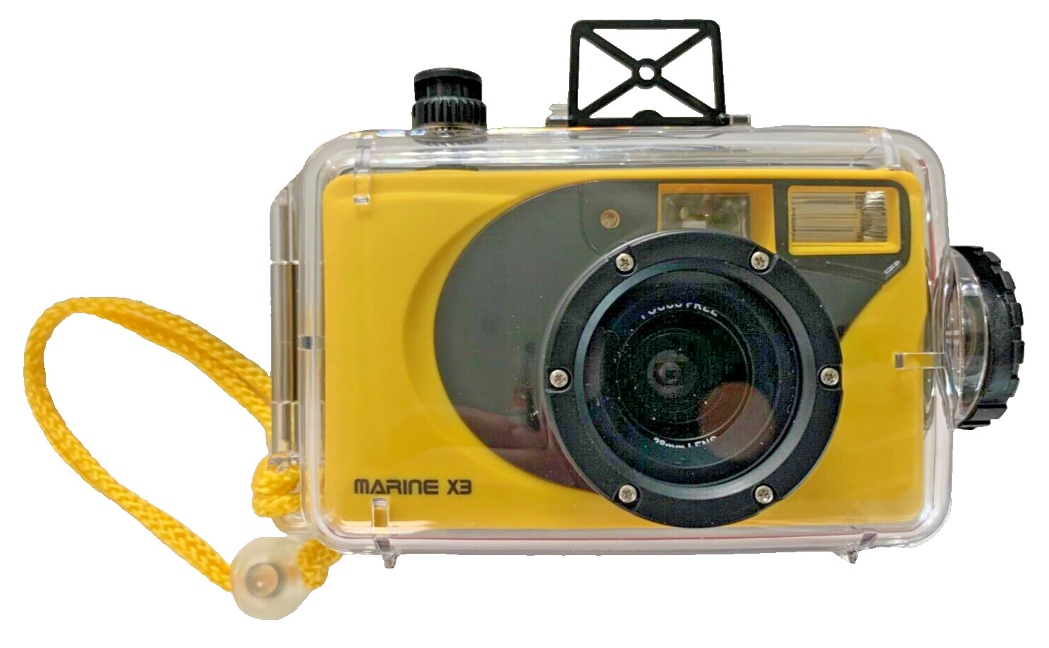Marine X3 Motorized 35mm Underwater Camera Flash & Lexan 25 meter Hard Case NEW