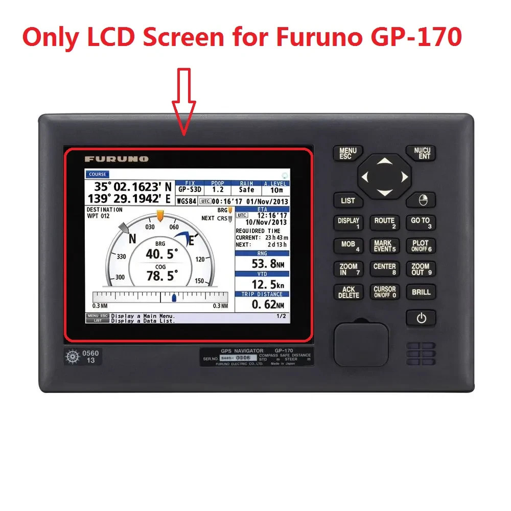 LCD Display Screen For Furuno GP-170 GPS Navigator Display Repair Replacement