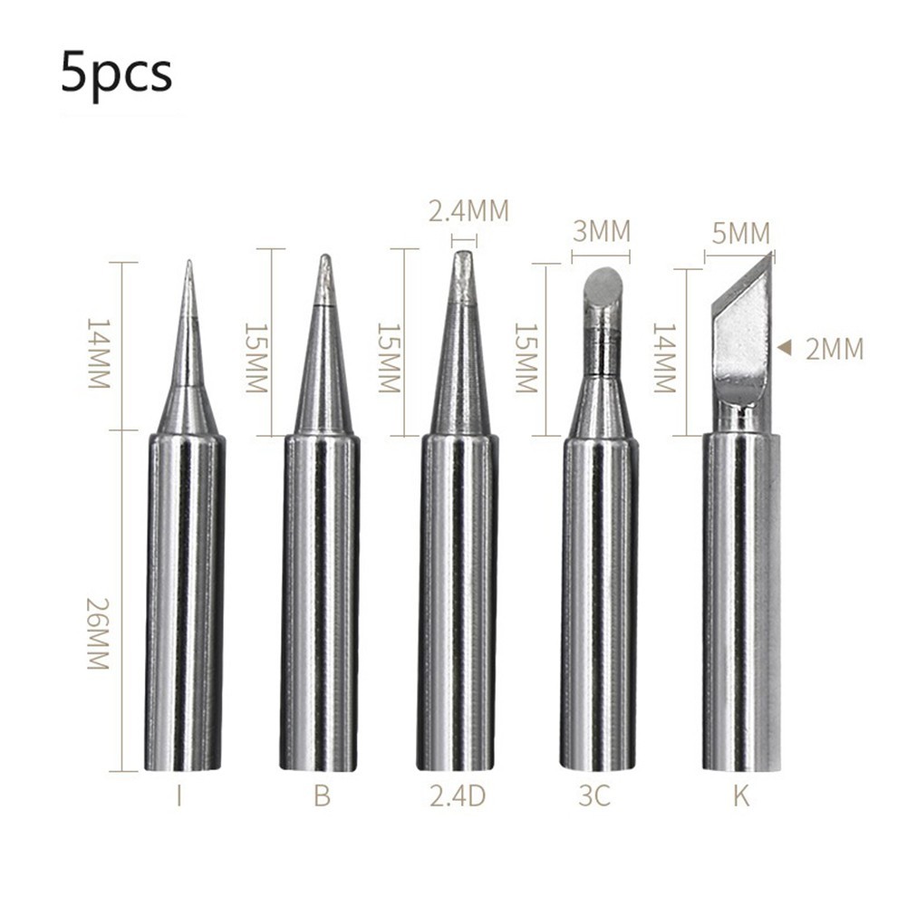 Optimal Performance 5pcs Soldering Iron Tip Replacement Improve Your Work