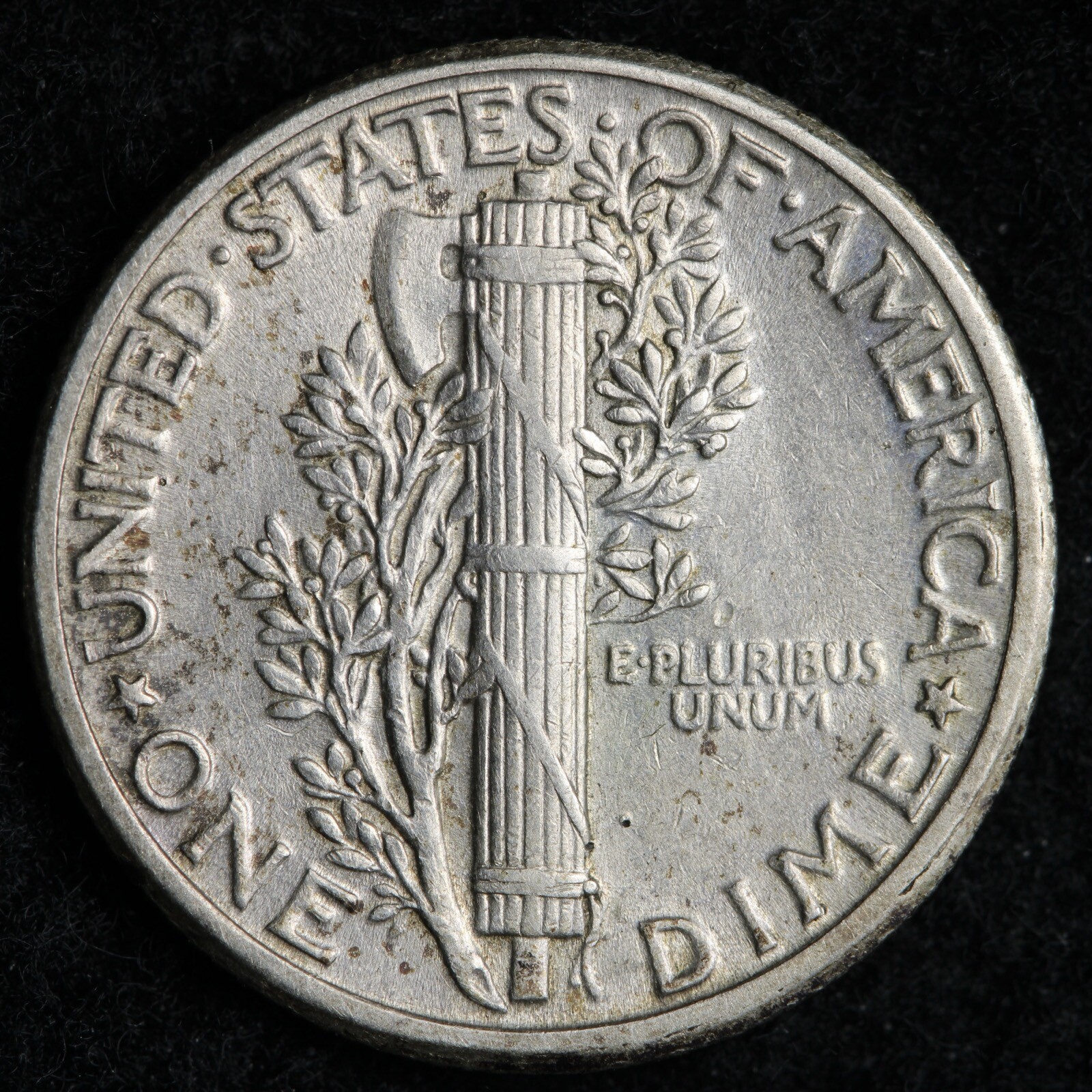 1926 Mercury Silver Dime AU E215 T
